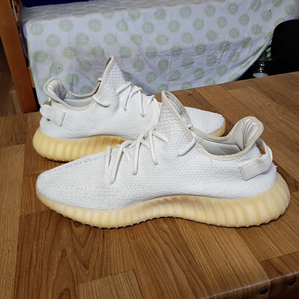 adidas Yeezy Boost 350 V2 Low Cream White / Triple White Pre Owned size 13 - Picture 2 of 8